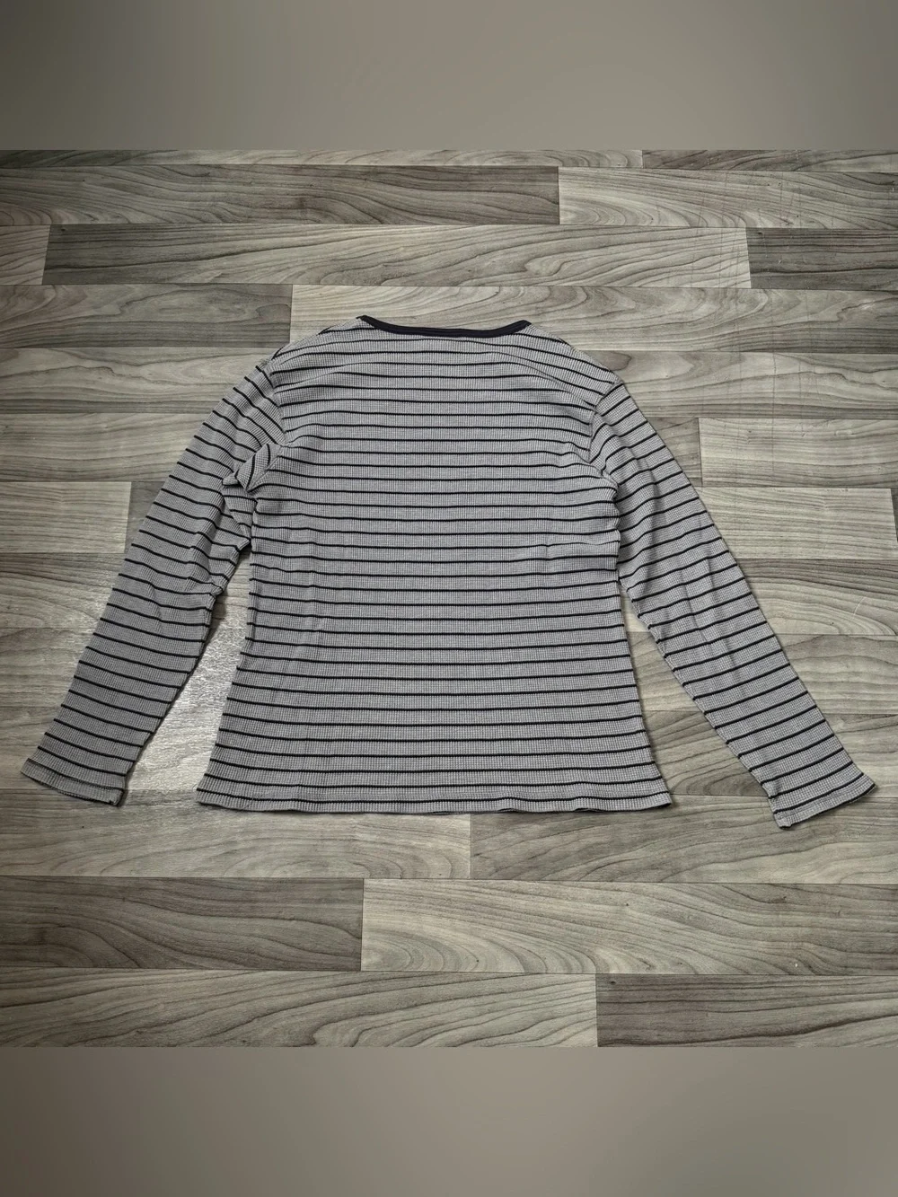 SIZE LARGE MENS VINTAGE 90s POLO JEANS CO. RALPH LAUREN STRIPED THERMAL